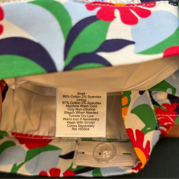 NWT Classic Prep 12 Year Audrey Scallop Olina Poplin Stretch Floral Kids Skirt - Picture 7 of 16